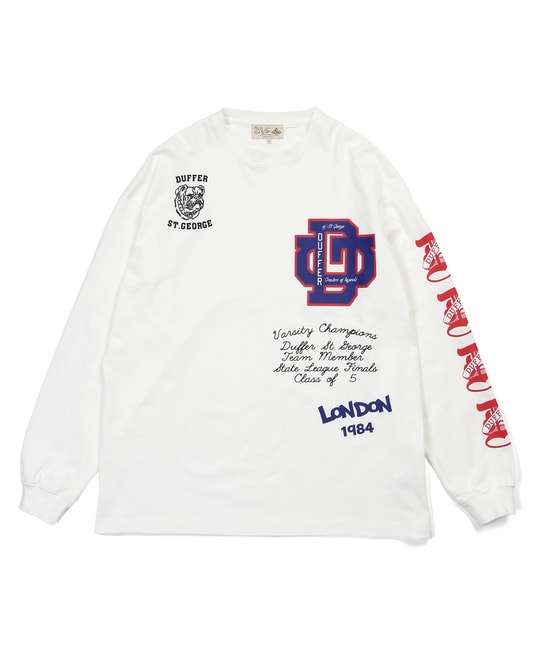 DUFFERアーカイブ ロゴ ロングスリーブTシャツ