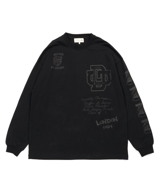 DUFFERアーカイブ ロゴ ロングスリーブTシャツ