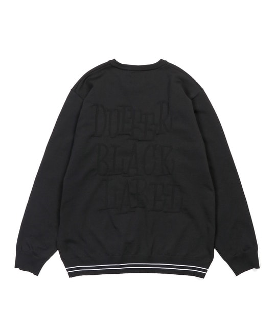 〔BLACK LABEL〕：自宅で洗える ジャガードロゴニット