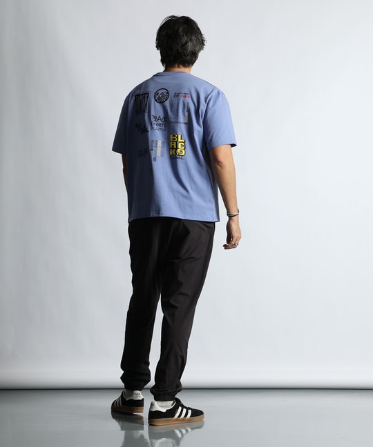 〔BLACK LABEL〕：CVC天竺 速乾 90sロゴTEE