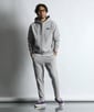 〔BLACK LABEL〕：セットアップ対応 ミニパイル ジップフーディ