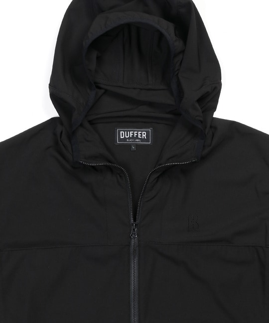 〔BLACK LABEL〕：セットアップ対応 ストレッチ フーデッドブルゾン