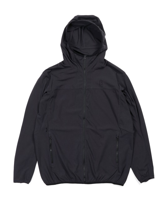 〔BLACK LABEL〕：セットアップ対応 ストレッチ フーデッドブルゾン