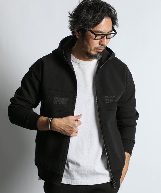 〔BLACK LABEL〕：セットアップ対応 ソロナ スタンドパーカー