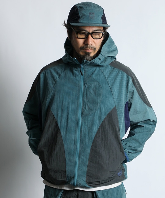 セットアップ対応 テック リップストップ マウンテンパーカー