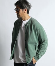 ヴィンテージ加工 スウェット スナップカーディガン