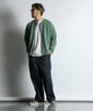 ヴィンテージ加工 スウェット スナップカーディガン