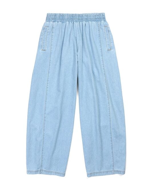 バルーンシルエット バレルデニムパンツ