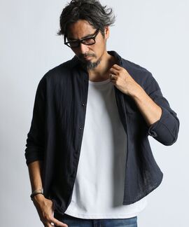 製品染め ダブルガーゼ リラックスカジュアル