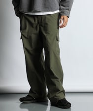 リップストップナイロン ワイド カーゴパンツ【WEB限定アイテム】