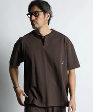 セットアップ対応 ヘビーウェイト ヘンリーネックTEE