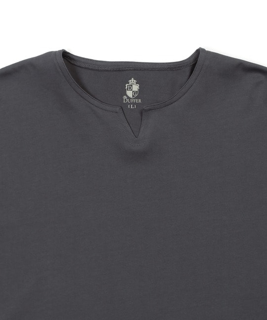 シルキータッチ キーネックTシャツ