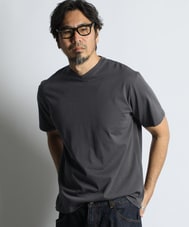 シルキータッチ 浅Vネック Tシャツ