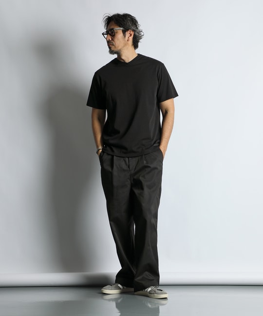 シルキータッチ 浅Vネック Tシャツ