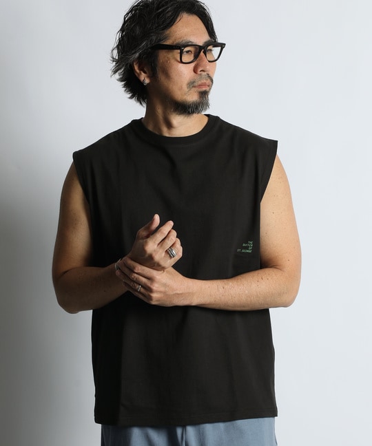 セットアップ対応 ヘビーウェイト ノースリーブTシャツ